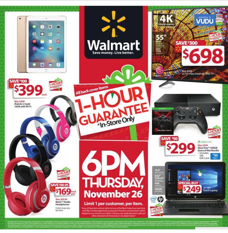Walmart’s full Black Friday ad now available: Cheap Curved 4K TVs, iPhone 6s deals and more – BGR