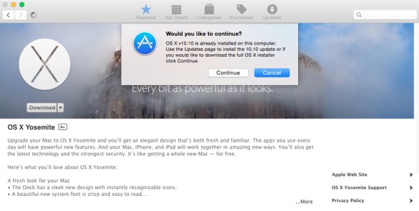%name You can’t install OS X Yosemite on your Mac because you’re already running it by Authcom, Nova Scotia\s Internet and Computing Solutions Provider in Kentville, Annapolis Valley